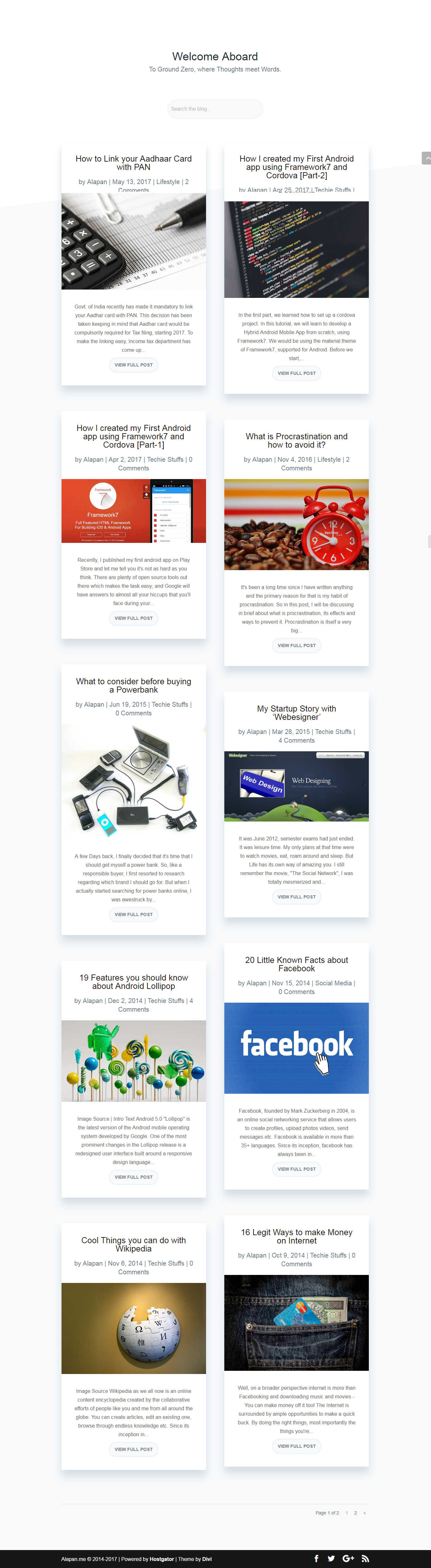 new homepage