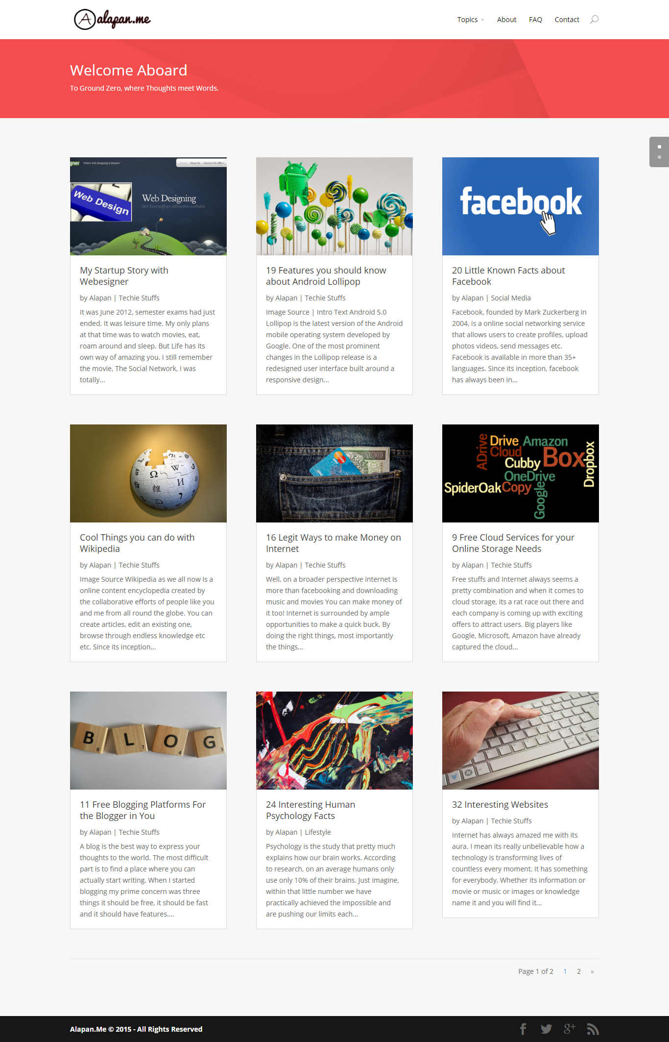 old homepage